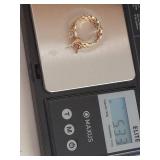 14K Gold Ring Mounting with Openwork Design, 5.32g, Marked 14K
