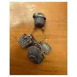 Sterling Silver Brown Country Baskets Charms