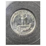 1963 US PROOF WASHINGTON QUARTER IN CASE