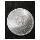 1 TROY OZ .999 FINE SILVER AZTEC ROUND