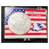 2006 AMERICAN SILVER EAGLE 1 TROY OZ .999 FINE SILVER IN CASE