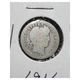 1911 US BARBER DIME