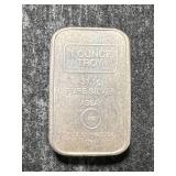 1 TROY OZ .999 FINE SILVER ASSAY BAR