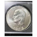1972-S US SILVER EISENHOWER DOLLAR IN AIRTITE