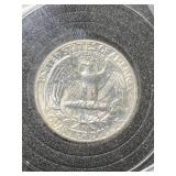1964 US WASHINGTON QUARTER IN CASE