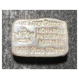 1 TROY OZ .999 FINE SILVER MONARCH PRECIOUS METALS BAR