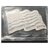1 TROY OZ .999 FINE SILVER AMERICAN FLAG BAR