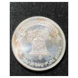 1 TROY OZ .999 FINE SILVER LIBERTY ROUND