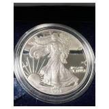 1998 PROOF AMERICAN SILVER EAGLE IN ORIGINAL MINT BOX