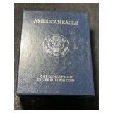1998 PROOF AMERICAN SILVER EAGLE IN ORIGINAL MINT BOX