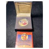 1999 AMERICAN SILVER EAGLE 1 TROY OZ .999 FINE SILVER IN COLOR