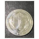 5 TROY OZ .999 FINE SILVER WASHINGTON QUARTER DESIGNED ROUND