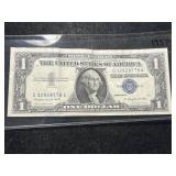 1957A US BLUE SEAL $1 SILVER CERTIFICATE