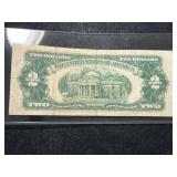 1953B US RED SEAL $2 BILL