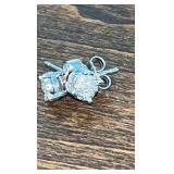 10Kt Gold and diamond earrings