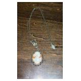 Antique English Cameo Inlaid in fine silver