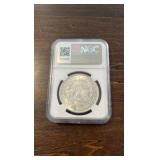 1921 MS63 Morgan 1$ coin NGC 100th anniversary banner