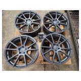 Set of 4 Liquid Metal 20" Alloy Wheels – 20x8.5J – With TPMS Sensors & Lug Kit