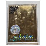 Michael Jordan 1997 Upper Deck 23kt Gold NBA 5-Time League MVP Gold Card #4 - Chicago Bulls Basketball Card