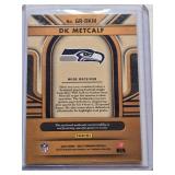 DK Metcalf 2023 Panini Gold Standard Gold Rush Relic #GR-DKM and Numbered 135/199 - Seattle Seahawks Football Card