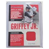 Ken Griffey Jr. 2017 Panini Chronicles Relic #CS-KGJ and Numbered 356/499 - Cincinnati Reds Baseball Card