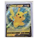 Pikachu V 2022 Pokemon V Card Holo Lightning Blast SWSH198 - Pokemon Trading Card Game