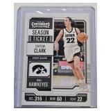 Caitlin Clark Rookie 2024 Panini Contenders Season Ticket #CC3 - Iowa Hawkeyes Basketball Card