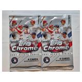 Lot of 2 Topps Chrome 2021 Update Series Baseball Card Packs