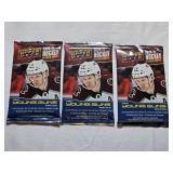 Lot of 3 Unopened Packs 2020-21 Upper Deck Hockey Extended Series Packs