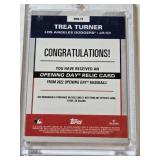 Trea Turner 2022 Topps Opening Day Relic #ODR-TT - Los Angeles Dodgers Baseball Card