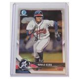 Ronald Acuna Rookie 2018 Bowman Chrome Prospect #BCP1 - Atlanta Braves Baseball Card