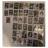 Lot of Adrian Peterson Football Cards Including Topps and Upper Deck, Featuring Vikings and Sooners Uniforms