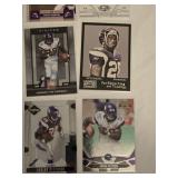 Lot of Adrian Peterson Football Cards Including Topps and Upper Deck, Featuring Vikings and Sooners Uniforms