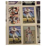 Lot of Adrian Peterson Football Cards Including Topps and Upper Deck, Featuring Vikings and Sooners Uniforms