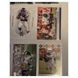Lot of Adrian Peterson Football Cards Including Topps and Upper Deck, Featuring Vikings and Sooners Uniforms