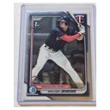Walker Jenkins Rookie 2024 Bowman 1st Chrome #BP-43 - Minnesota Twins Baseball Card