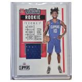 Lot of 5 Relic Cards Featuring Troy Franklin, Johnny Wilson, Daniel Oturu, and Theo Maledon with Rookie Features