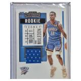 Lot of 5 Relic Cards Featuring Troy Franklin, Johnny Wilson, Daniel Oturu, and Theo Maledon with Rookie Features