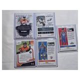 Lot of 5 Relic Cards Featuring Troy Franklin, Johnny Wilson, Daniel Oturu, and Theo Maledon with Rookie Features