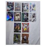 Lot of 12 Minnesota Vikings Football Cards Including Rookies, Numbered, Refractors with Justin Jefferson, Adam Thielen, Randy Moss and More