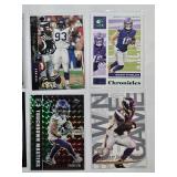 Lot of 12 Minnesota Vikings Football Cards Including Rookies, Numbered, Refractors with Justin Jefferson, Adam Thielen, Randy Moss and More