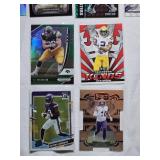 Lot of 12 Minnesota Vikings Football Cards Including Rookies, Numbered, Refractors with Justin Jefferson, Adam Thielen, Randy Moss and More