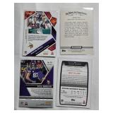 Lot of 12 Minnesota Vikings Football Cards Including Rookies, Numbered, Refractors with Justin Jefferson, Adam Thielen, Randy Moss and More