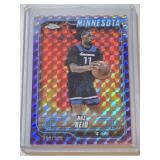 Naz Reid 2025 Topps Chrome Purple Refractor #032/129 - Minnesota Basketball Card