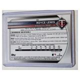 Royce Lewis 2025 Topps Chrome Refractor #97 and Numbered 162/499- Minnesota Twins Baseball Card