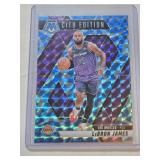LeBron James 2024-25 Panini Blue Reactive Mosaic Prizm City Edition #286 - Los Angeles Lakers Basketball Card