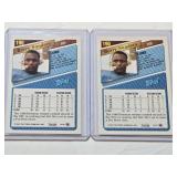 Lot of 2 Barry Sanders Football Cards Including Gold Parallel and Base Card