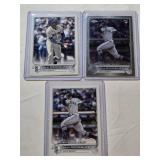 Lot of 3 Julio Rodriguez Rookie Baseball Cards Including Rookie Debut and Topps Chrome