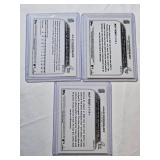 Lot of 3 Julio Rodriguez Rookie Baseball Cards Including Rookie Debut and Topps Chrome