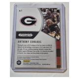 Anthony Edwards Rookie 2020 Panini Prizm Purple Wave #1 - Georgia Bulldogs Basketball Card